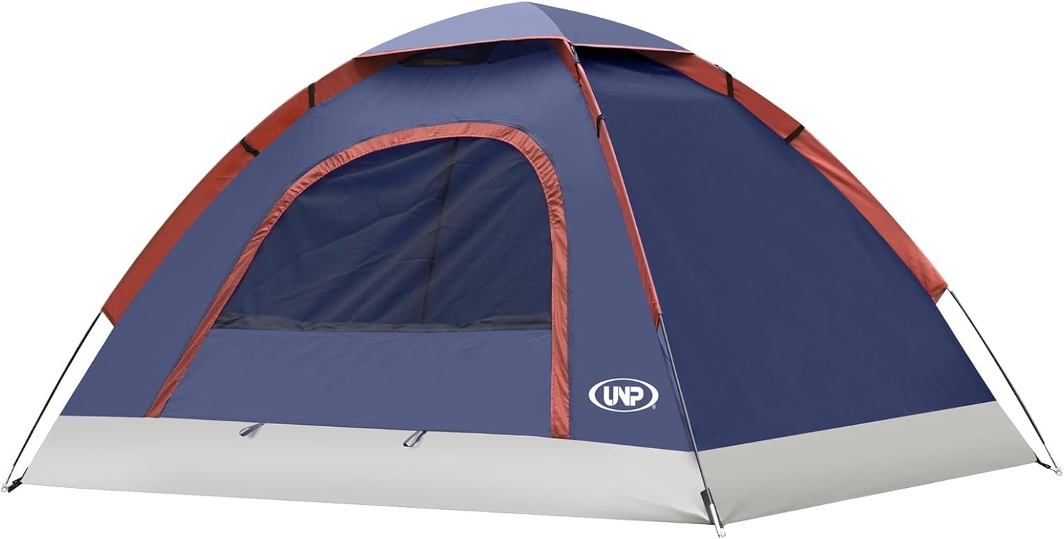 unp 6 Person 4 Season Dome Tent, Easy to Set Up for Camping & Hiking, Lightweight & Portable, Green