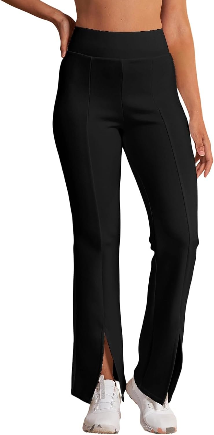 ACEGOLFS Womens Golf Pant Stretch Athletic Casual Flared Pants for Women High Waist Workout Sweatpant for Work Travel Yoga