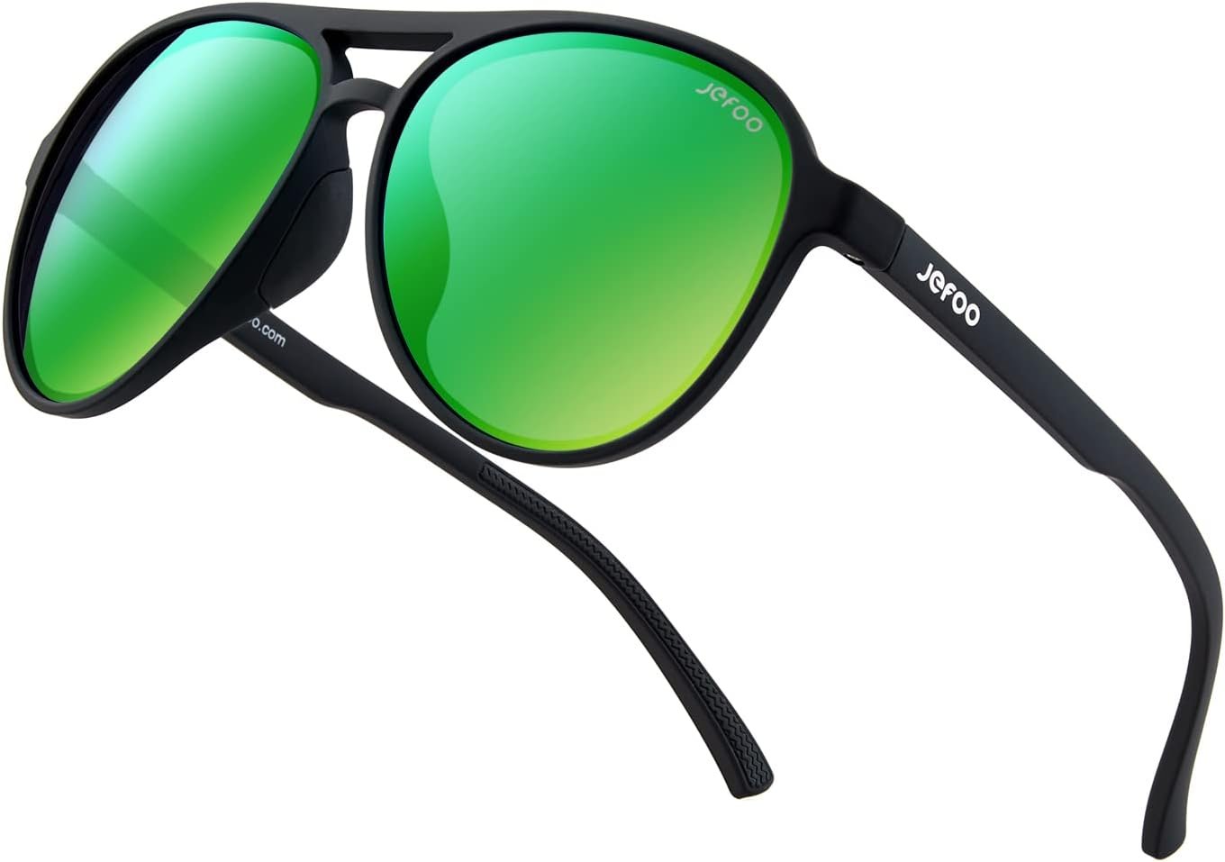 Jefoo Polarized Aviator Sunglasses for Women Men Retro Trendy Sports Sunglasses for Outdoor UV400 Protection