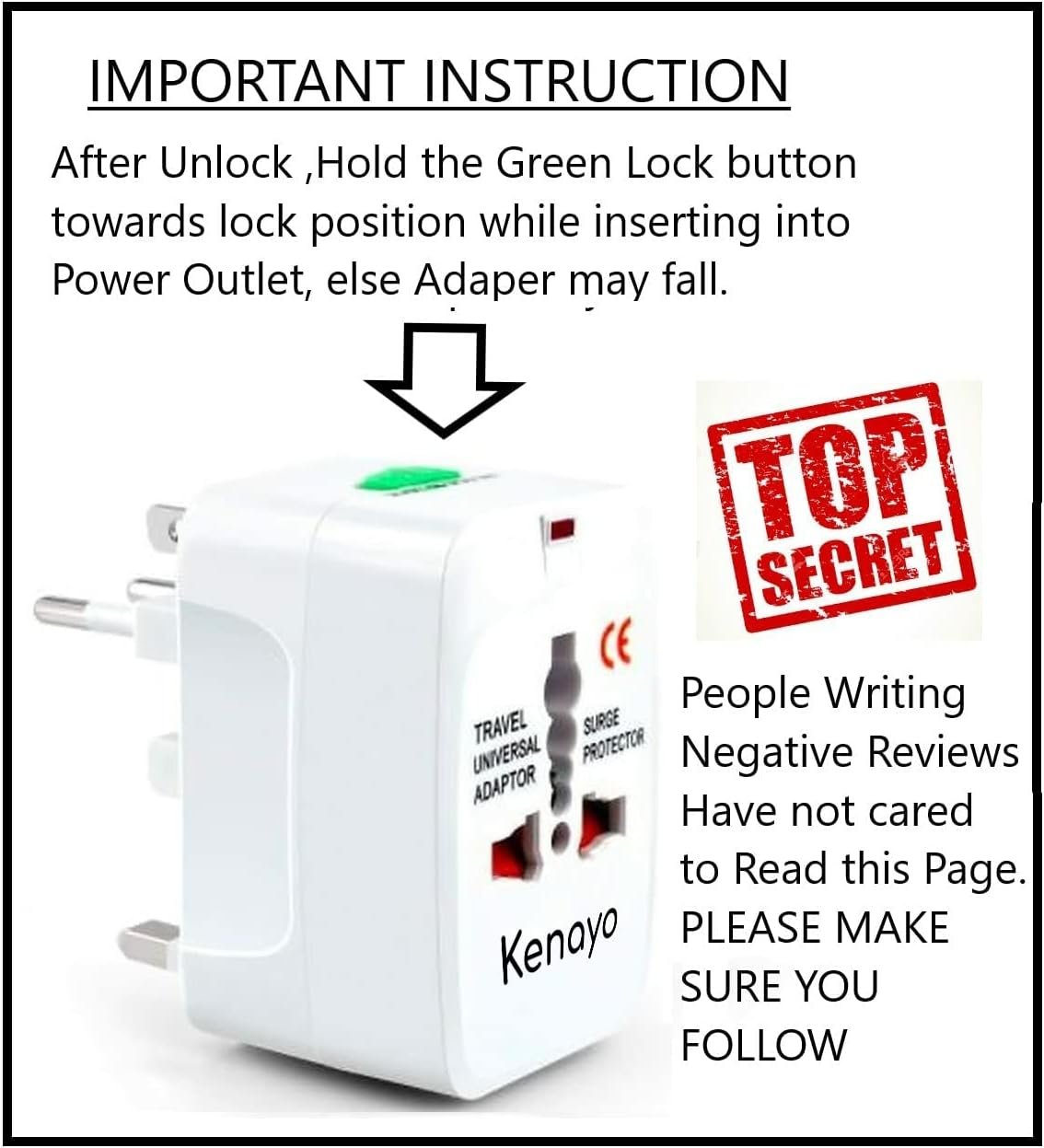 Worldwide Universal Power Adapter, All-in-One International Travel Plug Converter for USA, EU, UK, France, Italy, Australia, India – Portable Wall Charger Plug