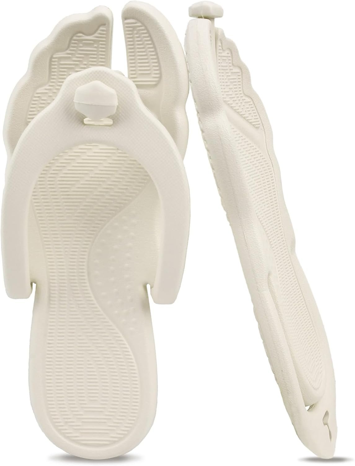 ZOORON Flip Flops for Women Men Shower Shoes Foldable Beach Sandals Travel Slippers for Women Lightweight Non-Slip Quick Drying