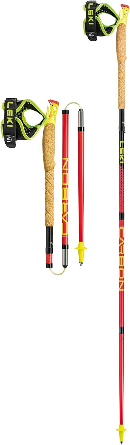 LEKI Ultratrail FX.One Trekking Poles – Carbon Foldable Ultralight Poles for Hiking & Trail Running