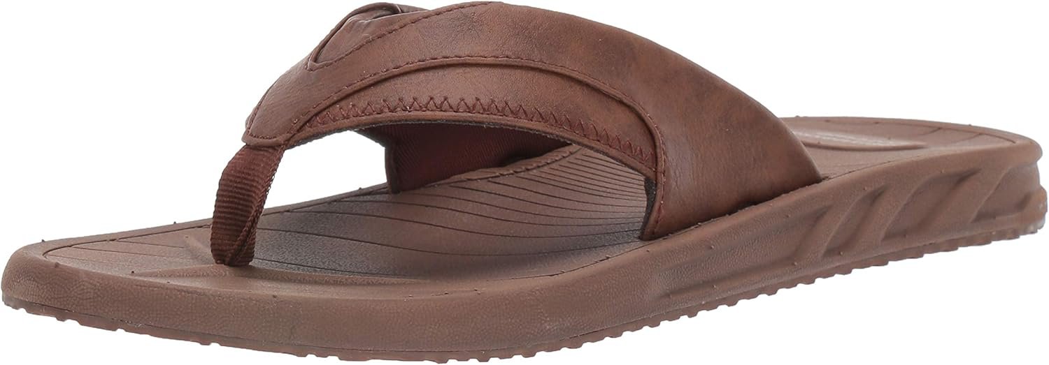 Amazon Essentials Men’s Slip-on Flip Flop Comfort Sandals, Casual