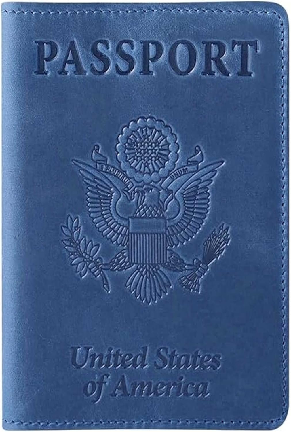 Ciana Passport Holder for Travel – PU Leather Passport Cover and Card Holder for Men & Women – Slim Passport Holder with Card Protector Slot, Travel Must Haves (Light Blue)