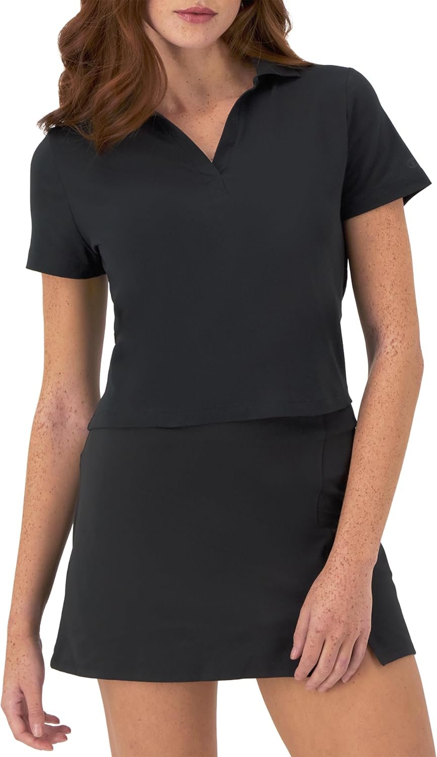 Champion Women’S Polo, Moisture Wicking, Anti Odor, Slim Fit Polo T-Shirt For Women