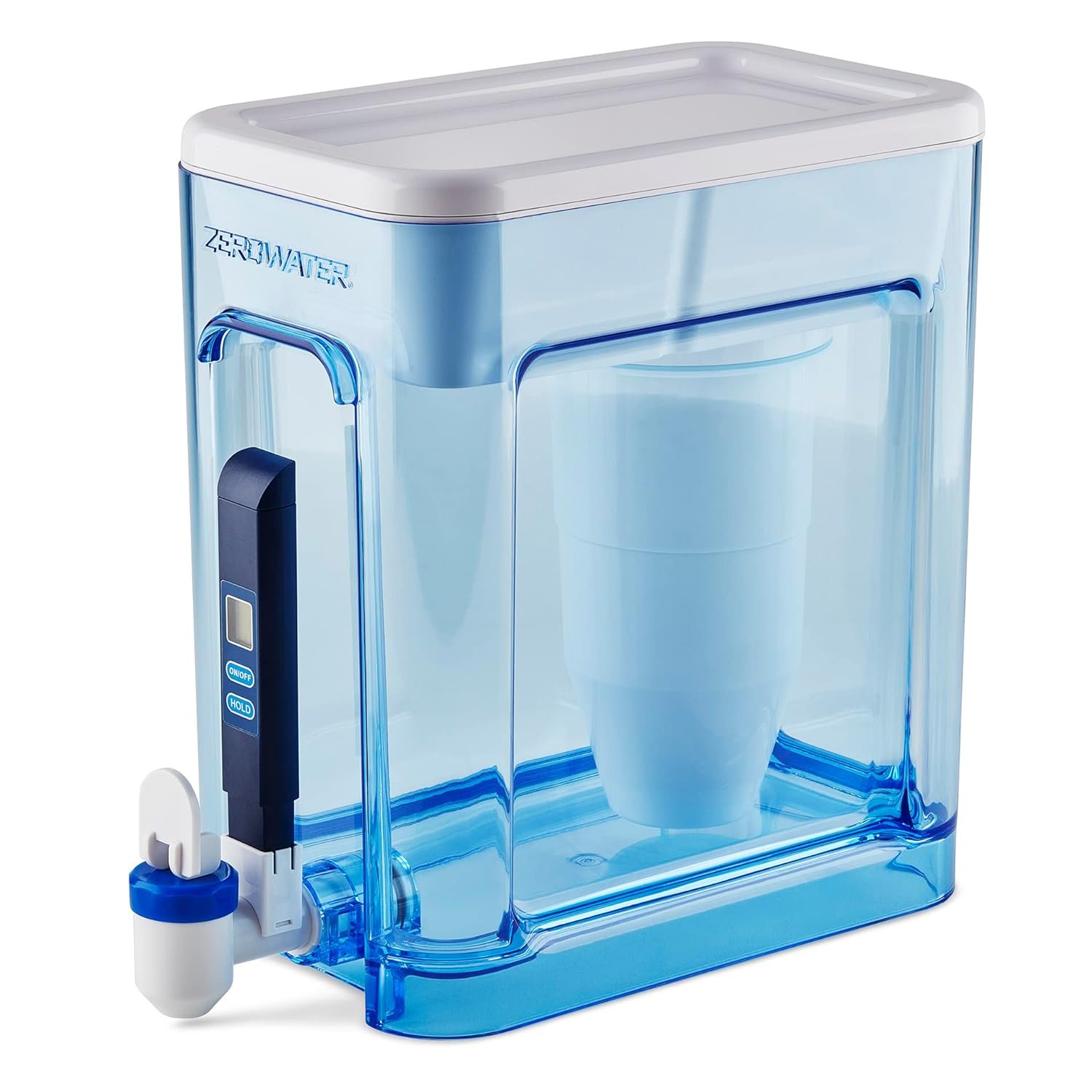 ZeroWater 22-Cup Ready-Read 5-Stage Water Filter Dispenser with Instant Read Out – 0 TDS for Improved Tap Water Taste – IAPMO Certified to Reduce Lead, Chromium, and PFOA/PFOS
