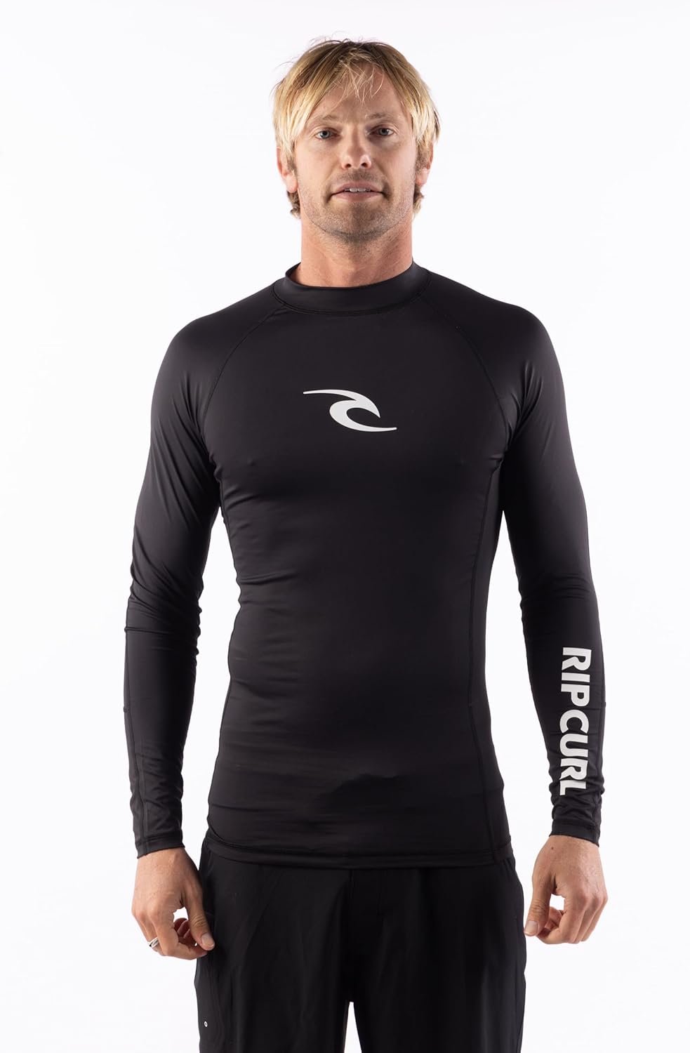 Rip Curl Mens Long Sleeve Rashguard – UPF 50+ Sun Protection Surf Shirt, Tight Fit Rash Vest