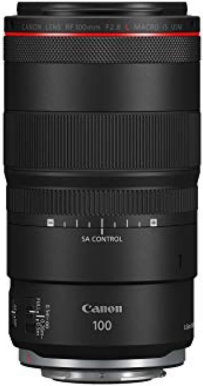 Canon RF100mm F2.8 L Macro is USM Lens, Medium Telephoto Lens, Macro Lens, Compatible with EOS R Series Mirrorless Cameras, Black