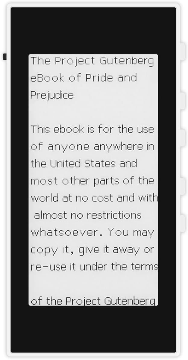 Mini E-Book Reader 2.66 Inch Display Ink Screen E Reader Devices for Viewing TXT & EPUB Files 32GB with Backlit, Dark Mode, Modify Font Size, Automatic Page Flipping Function(Black Panel)
