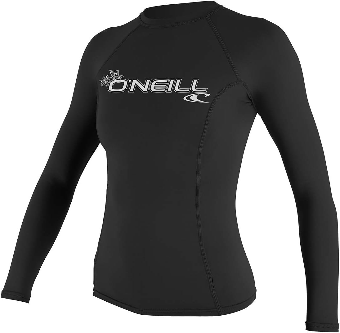 O’Neill UV Sun Protection Women’s Basic Skins Long-Sleeve Rashguard Top