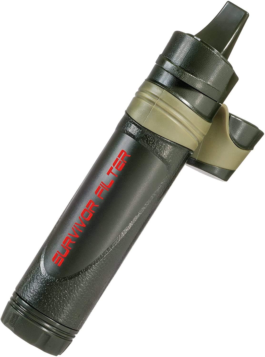 Survivor Filter Emergency Water Straw – USA-Tested – 0.05 Micron Filtration – Portable Outdoor Water Filter for Camping & Hiking, No Expiration.