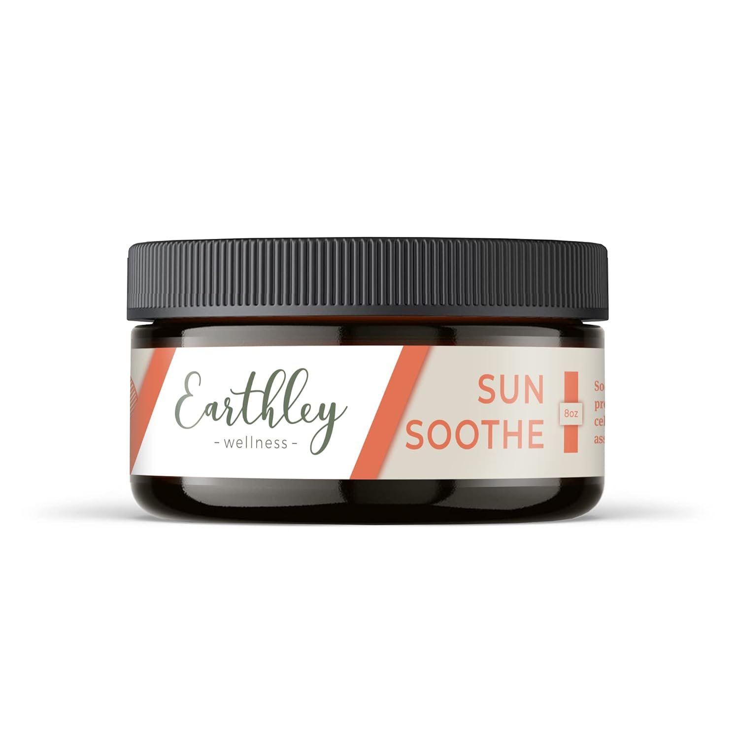 Earthley Wellness Sun Soothe, After-Sun Lotion for Burn Relief, Natural Soothing Cream with Mango Butter, Calendula, and Lavender, Safe for Kids and Adults (8oz)