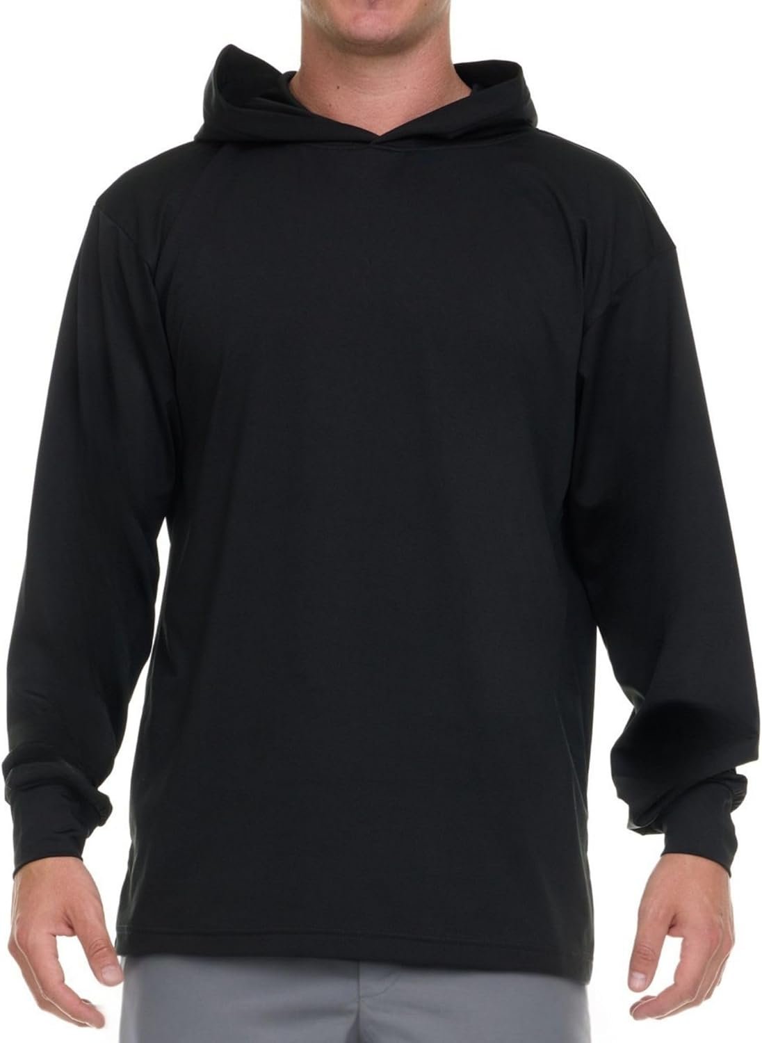 Billabong Hooded Rash Guard for Men Big and Tall, UPF 50+ Long Sleeve Swim Shirt