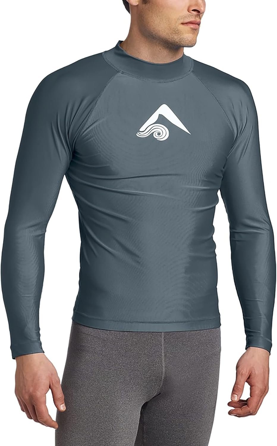 Kanu Surf Platinum Rashguard UPF 50+ Sun Protection Long Sleeve Swim Shirts for Men-Premium Rash Guard for Men