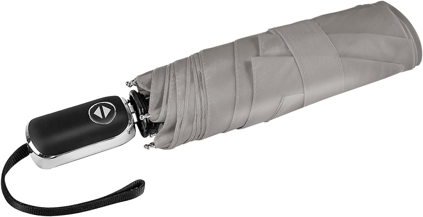 Compact Umbrella Automatic – Folding Travel Umbrella, Micro & Mini Design for Women’s Purse or Pocket, Auto Open Close