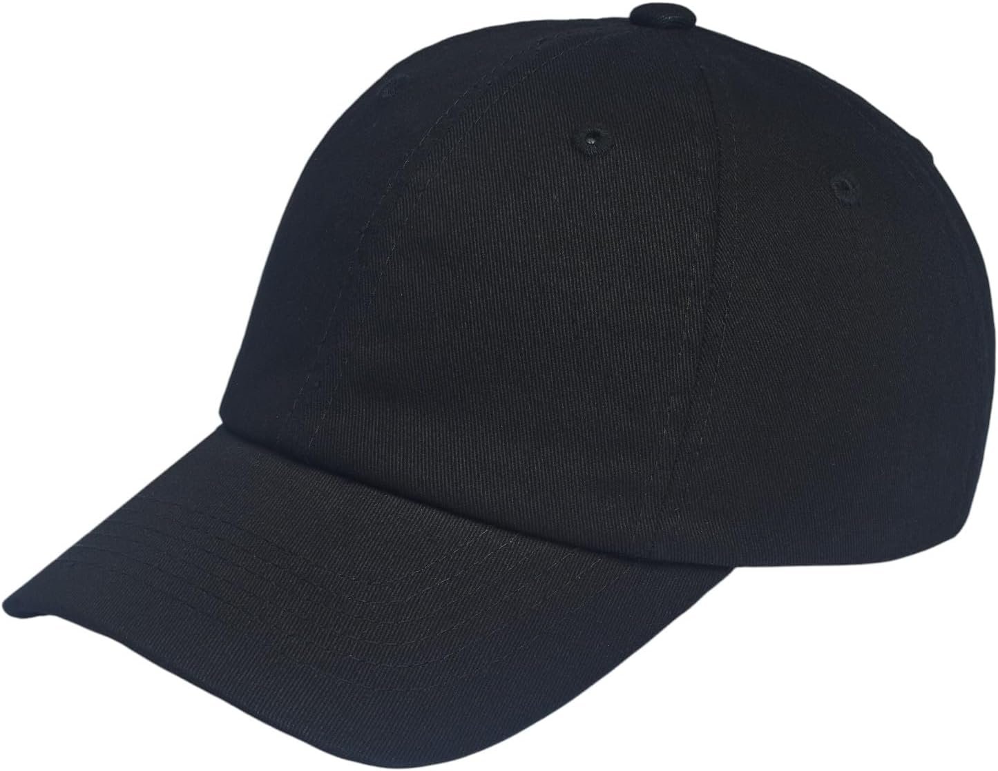 Classic Dad Hat Cotton, Low-Profile Plain Baseball Cap, Adjustable, Breathable and Packable
