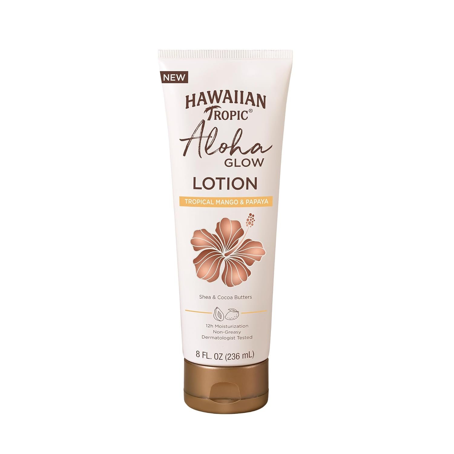 Hawaiian Tropic Aloha Glow Lotion, 8oz | Tan Extender Lotion, After Sun Tan Extender, After Sun Care with Shea Butter & Cocoa Butter, Hawaiian Tropic Body Moisturizer, Body Cream for Women, 8 fl oz