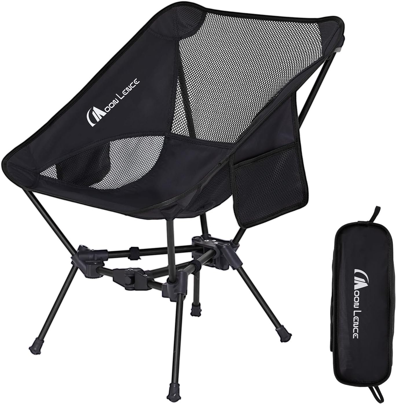 MOON LENCE Portable Camping Chair Backpacking Chair – The 4th Generation Ultralight Folding Chair – Compact, Lightweight Foldable Chairs for Hiking Mountaineering, Beach