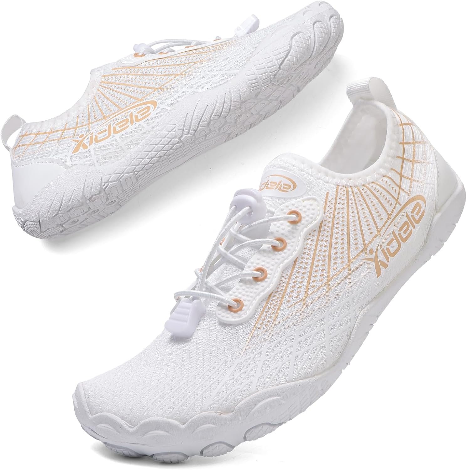 Water Shoes for Men and Women, Barefoot Aqua Socks, Wide Fit Beach Swimming Pool Shoes, Anti-Slip Outdoor Walking Hiking Kayaking Diving Surfing