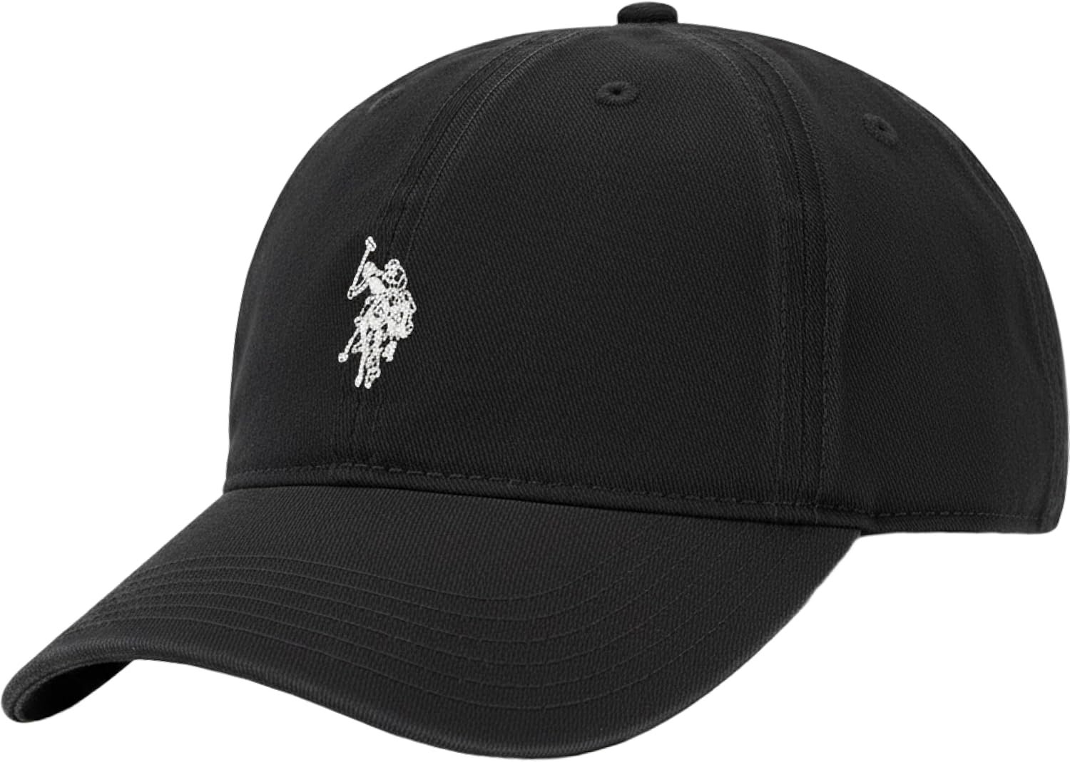 U.S. Polo Assn. Baseball Cap, 100% Cotton Adjustable Dad Hat with Small Pony Logo