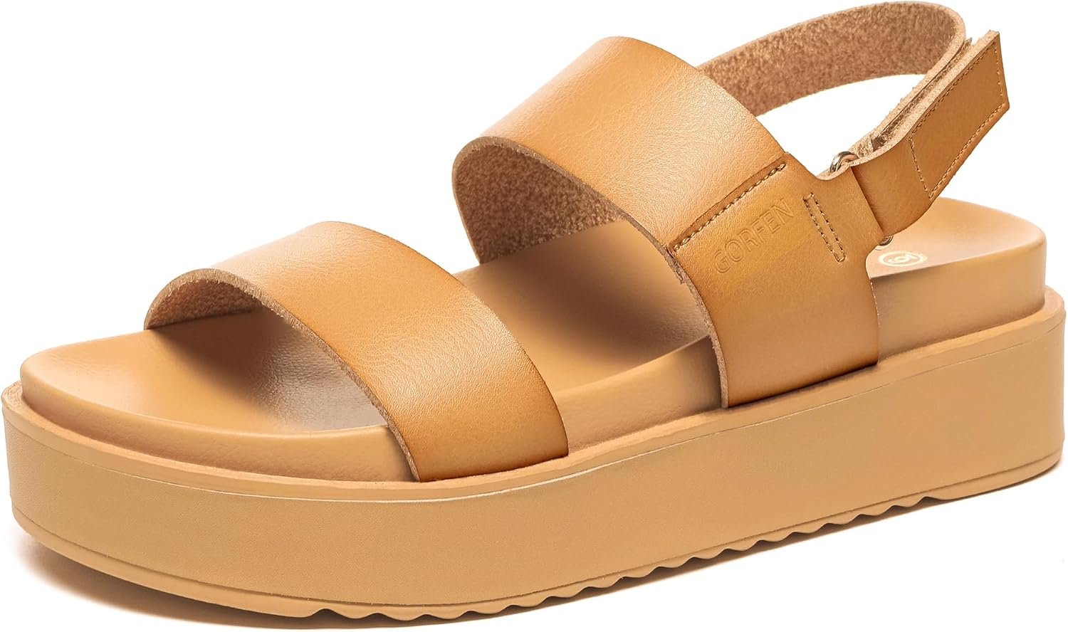 Women’s Platform Sandals Comfortable Arch Support Open Toe Wedge Sandal with Adjustable Strap for Summer