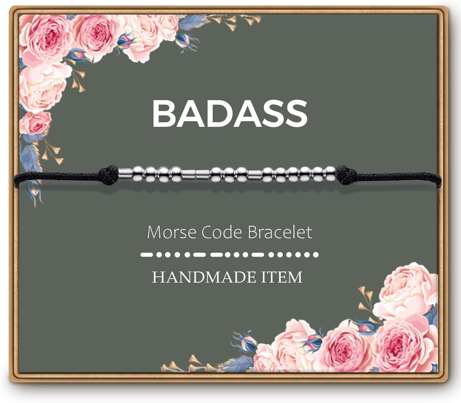 ASELFAD Morse Code Bracelets for Women, Funny Birthday Gifts, Best Friend Friendship Gifts