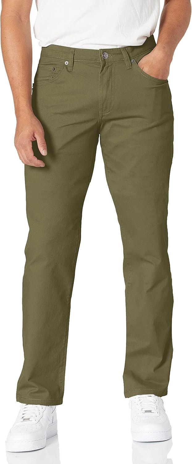 Amazon Essentials Men’s Straight Fit 5-Pocket Stretch Twill Pants