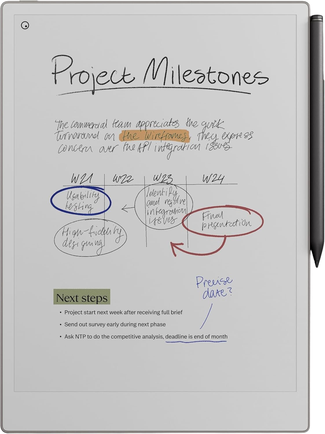 reMarkable Paper Pro Bundle – Includes 11.8” reMarkable Paper Tablet, and Marker Plus Pen with Eraser