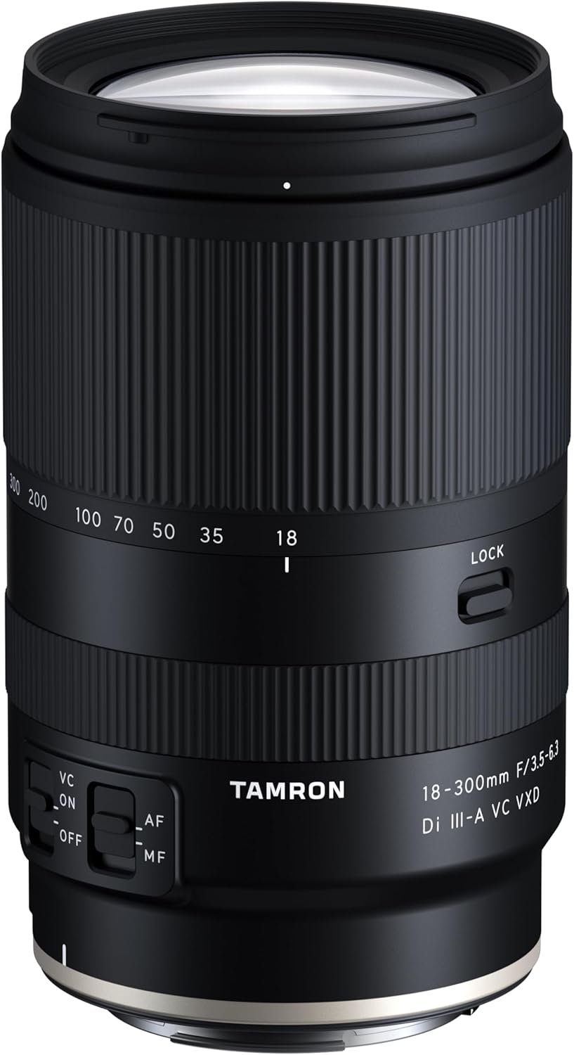 Tamron 18-300mm F/3.5-6.3 Di III-A VC VXD All-in-One Zoom Lens for Canon R APS-C Mirrorless Cameras