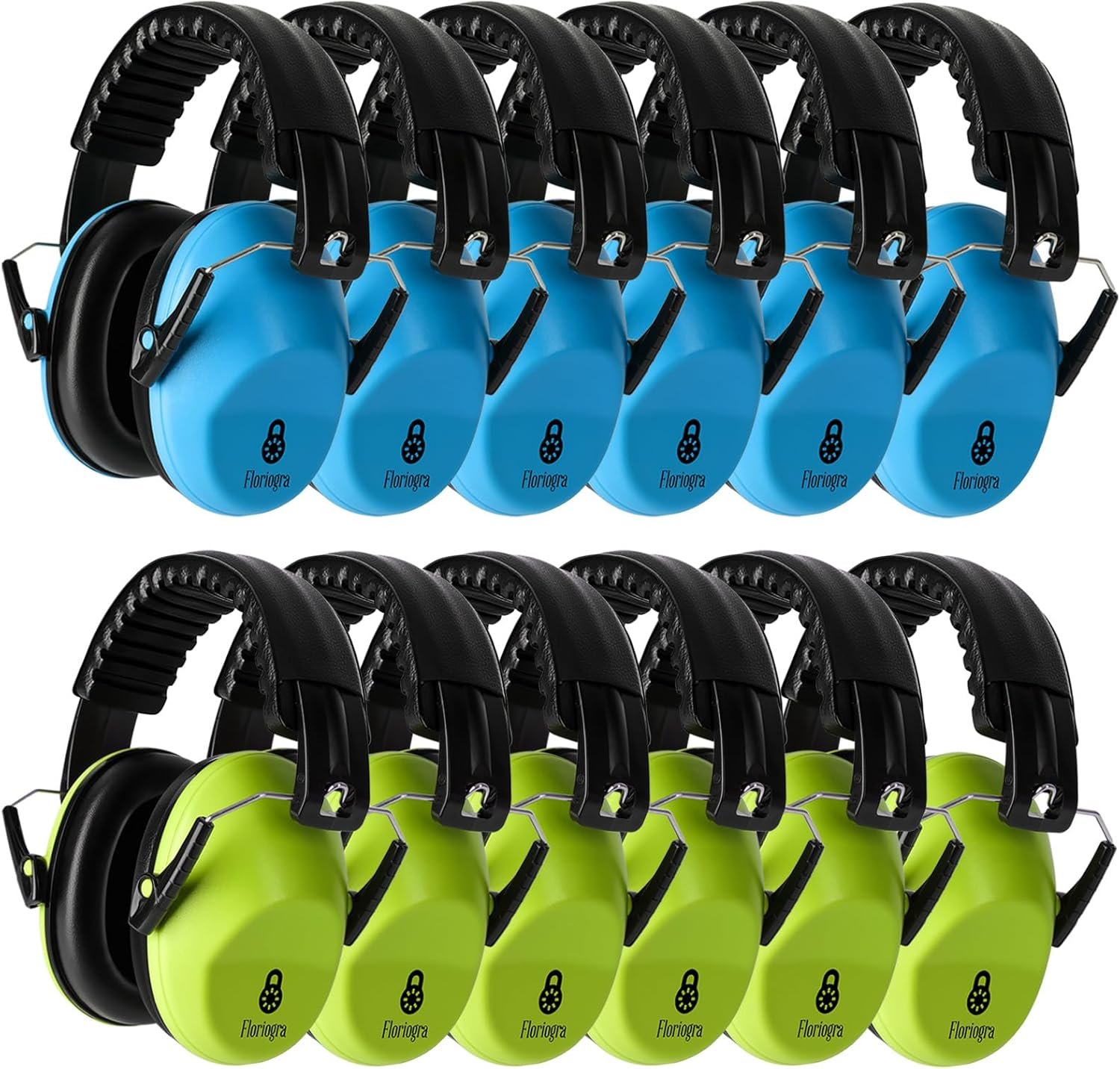 12 Pack Noise Canceling Headphones for Kids, Kids Ear Protection Earmuffs for Autism, Toddler, Children, Noise Cancelling Headphones Sound Proof Earmuffs for Concerts, Air Shows, Fireworks