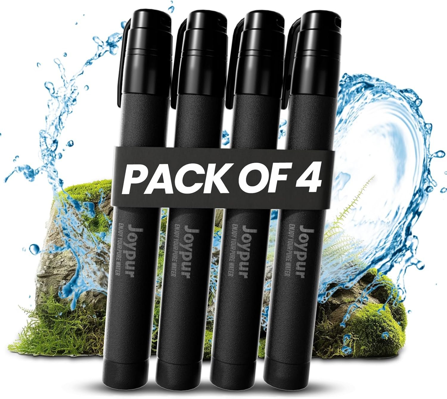 Portable Water Filter Straw Survival, Essential Camping & Hiking Gear, Water Purification Straw for Travel, Biking and Emergency Preparedness