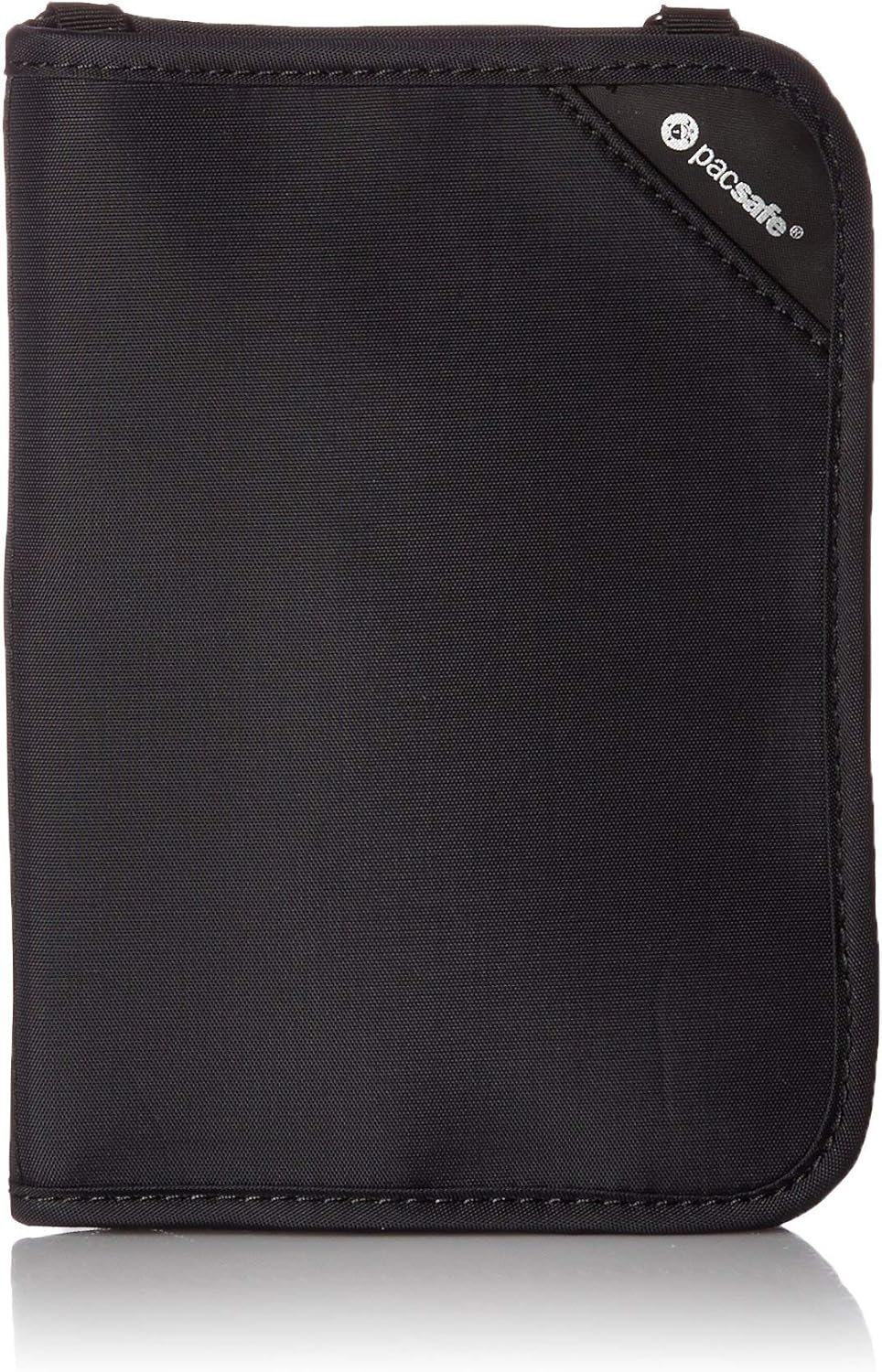 Pacsafe Rfidsafe V150 Anti-theft Blocking Compact Passport Wallet, Black