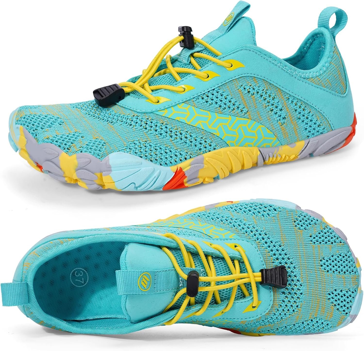 Hike Barefoot Shoes Women Men with Wide Toe Box Footwear Healthy Non-Slip Hike Beach Pool Aqua Swim Surf Hiking Running Athletic Water Shoe