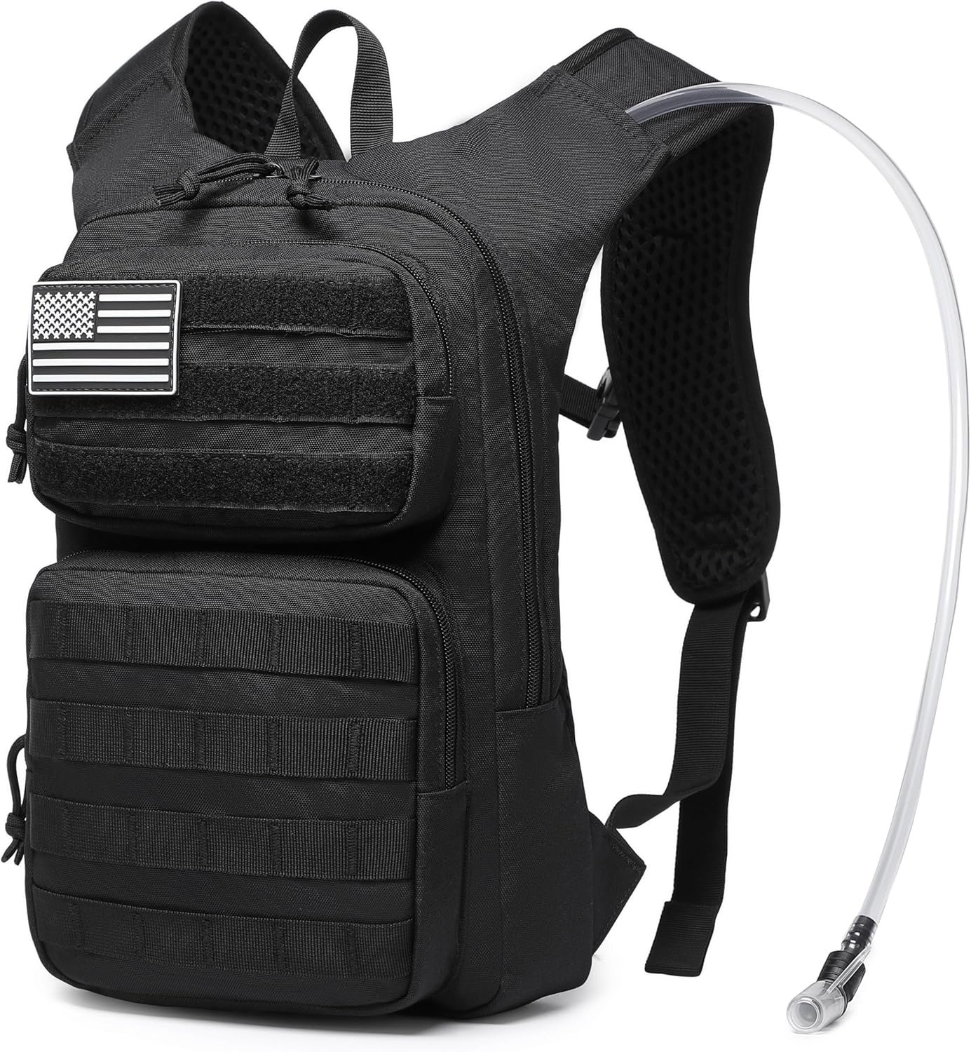 wotony Hydration Backpack with Water Bladder for Hiking Tactical Hydration Pack for Men Women Molle Water Backpack for Hiking